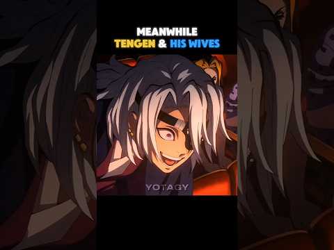 Meanwhile Tengen & His Wives 🔥 Watching the movie #demonslayer #anime #shorts  #kimetsunoyaiba #fyp