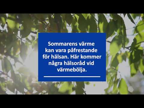 Hälsoråd vid värmebölja