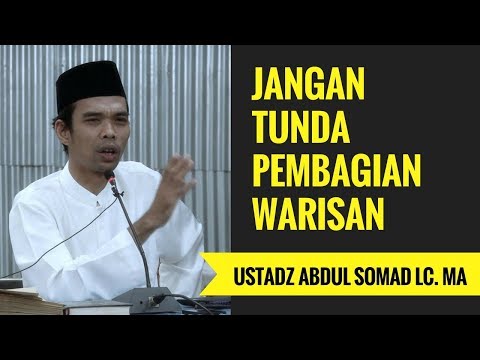 <p>Ustadz Abdul Somad Lc. MA menjawab pertanyaan jangan tunda pembagian warisan.</p>
<p>LIKE jika kamu suka.<br />
SHARE jika menurut kamu video ini akan bermanfaat untuk orang lain.<br />
SUBSCRIBE jika kamu tidak mau ketinggalan update video terbaru kami.</p>
<p>Link full video:<br />
youtube.com/watch?v=Gda7-hCVRP0</p>
<p>Ustadz Abdul Somad Lc. MA menjawab pertanyaan jangan tunda pembagian warisan.</p>
<p>LIKE jika kamu suka.<br />
SHARE jika menurut kamu video ini akan bermanfaat untuk orang lain.<br />
SUBSCRIBE jika kamu tidak mau ketinggalan update video terbaru kami.</p>
<p>Link full video:<br />
youtube.com/watch?v=Gda7-hCVRP0</p>