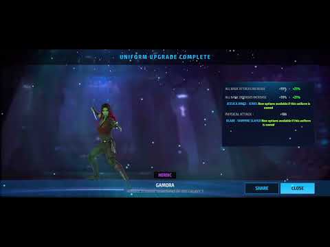 Gamora GOTG 3 Uniform Upgrade Rare to Heroic 2023/05/20 - Marvel Future Fight