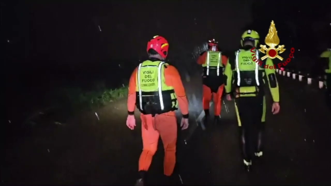 Maltempo in Toscana: ritrovato un disperso in Val di Cornia. Vigili del fuoco in azione