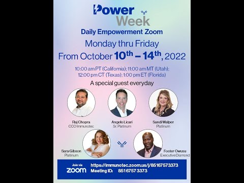 Power Week Daily Zoom - October 14th 2022