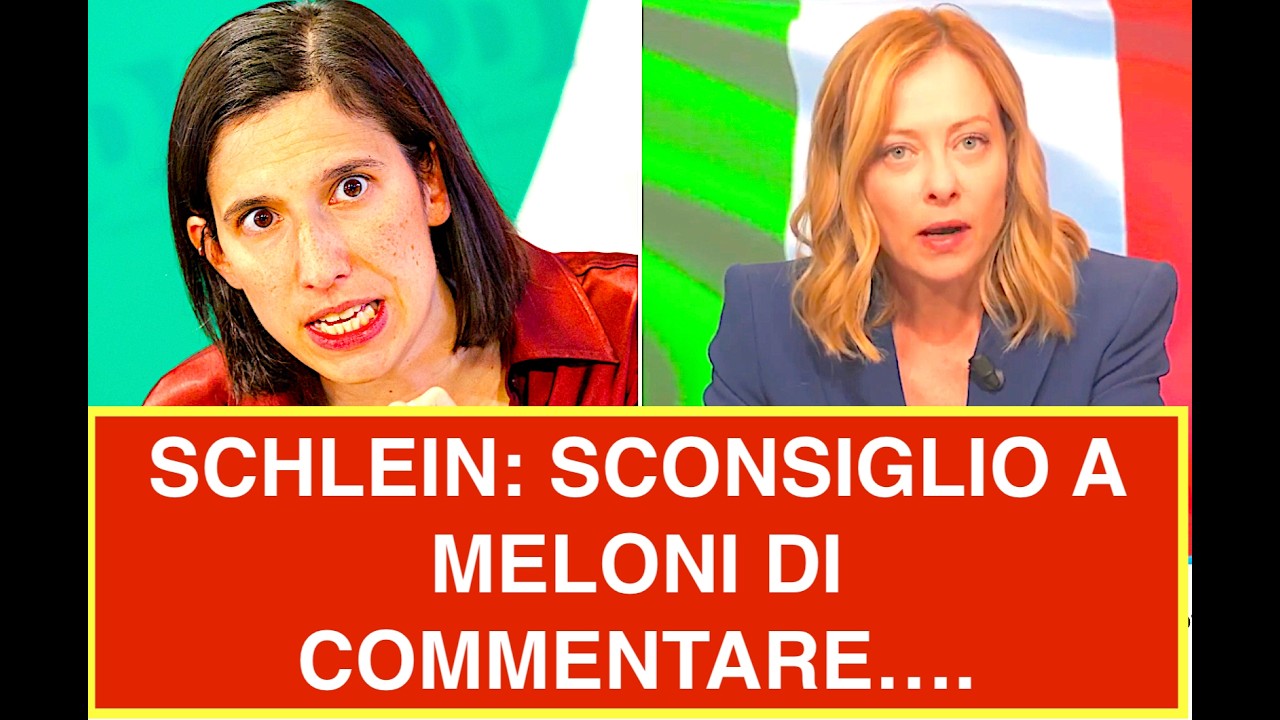 SCHLEIN: SCONSIGLIO A MELONI DI COMMENTARE A CALDO OGNI FATTO DI CRONACA