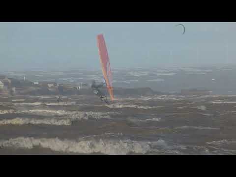 Windsurfing West Kirby On the tide 1 Feb 2022