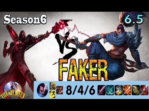 skt t1 Faker [Hide on bush] yasuo mid vs viktor, path 6.5 ,season 6, Challenger 618 LP