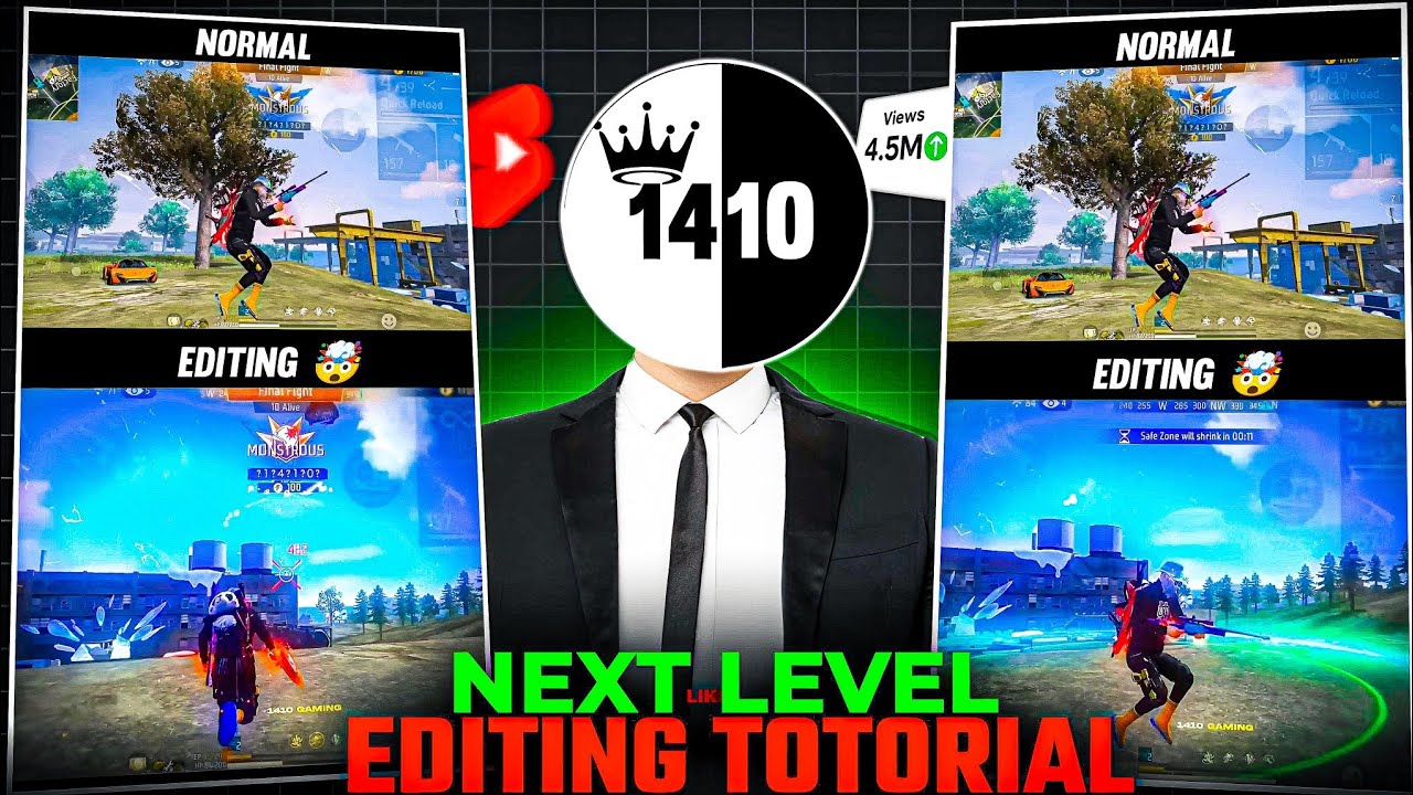 How to edit viral shorts like @1410gaming in capcut😱 | colour grading like @1410gaming in capcut