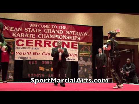Chelsey Nash vs Verona Soliman - Ocean State Grand Nationals 2012 - Women's Sparring Finals