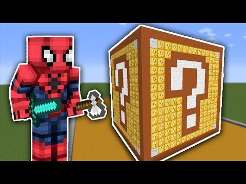 ÖRÜMCEK ADAM VS MINECRAFT - Dev Şans Blokları