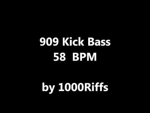 909 Bass Kick Drum 58 BPM - Beats Per Minute