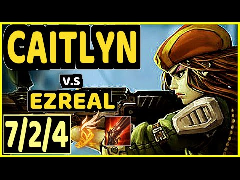 LUGER (CAITLYN) vs EZREAL - 7/2/4 KDA BOTTOM ADC CHALLENGER GAMEPLAY - EUW
