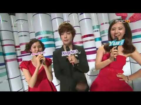 100619 Yonghwa, Yuri, Seohyun MC Cut - 1 @ Music Core
