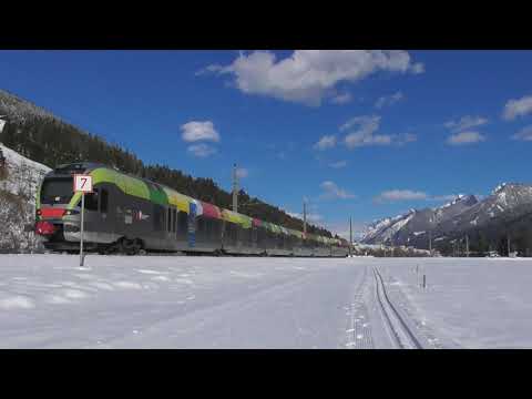 ETR 170 Flirt SAD sul curvone di Tassenbach