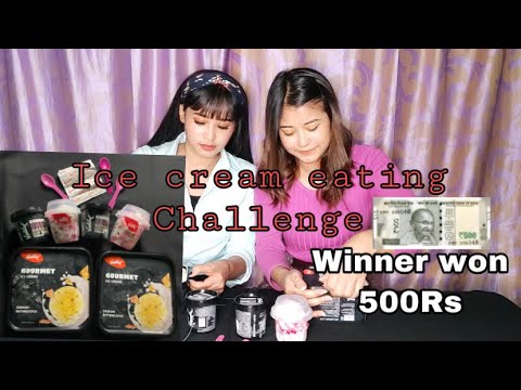 Ice cream eating challenge//binita sweety//winner won 500rs