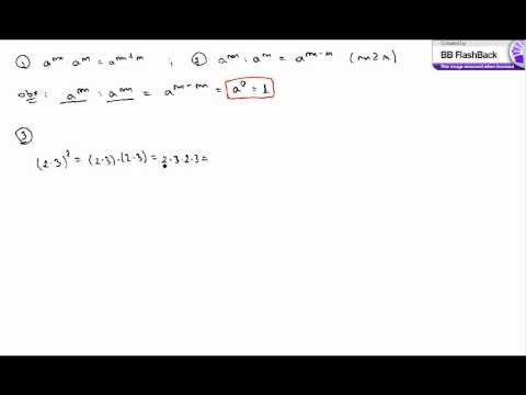 Reguli de calcul cu pteri