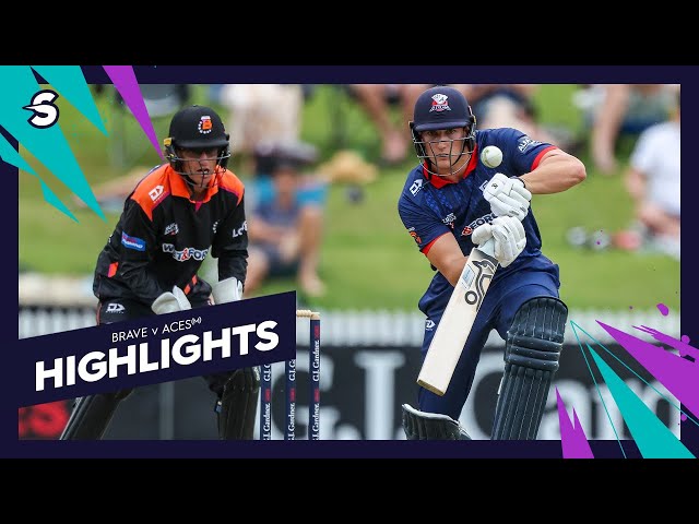 Jacobs 50 In Super Smash Opener! Northern Brave (m) vs. Auckland Aces – Match Highlights