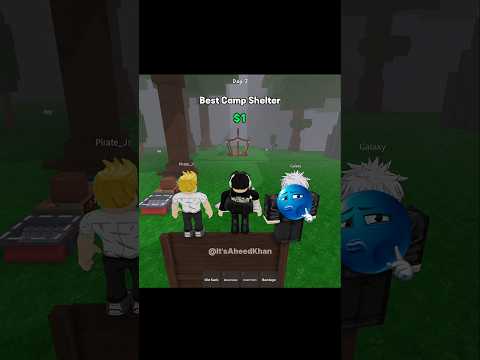 99 Nights In The Forest - 1$ Shelter VS $1500 Shelter 😱 #roblox #fyp