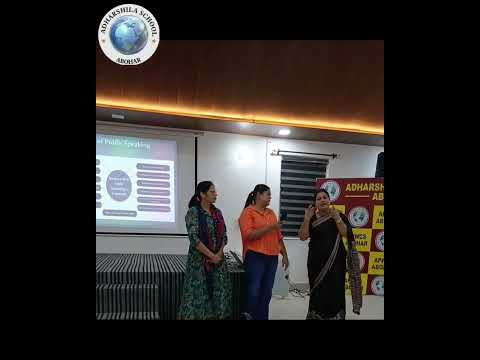 Special Training Session on Public Speaking and Spoken English at Adharshila School Abohar