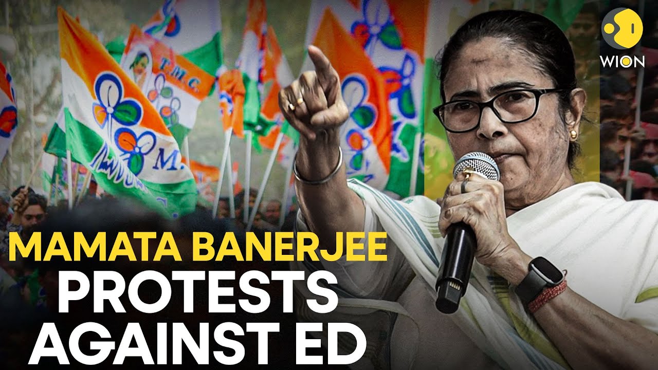 TMC Rally LIVE: West Bengal CM Mamata Banerjee Holds Protest Against ED Raids At I-PAC office |WION