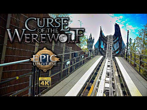 On-ride point of view of Curse of the Werewolf