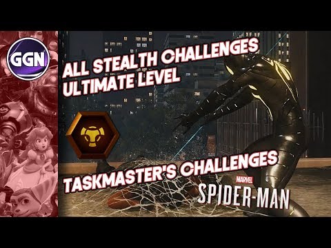 All Stealth Challenges | Ultimate Level | Taskmaster's Challenges | Marvel's Spider-Man