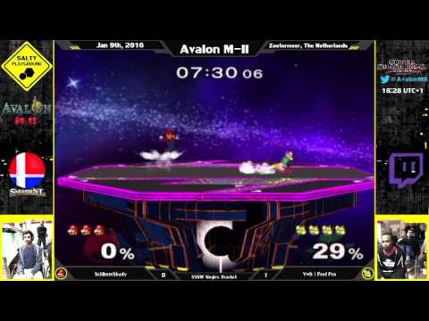 Avalon M-II - SchlimmShady (Mario) Vs VwS | Prof Pro (Fox) - SSBM Singles Losers R8