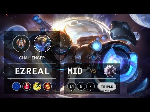 Ezreal Mid vs Syndra - EUW Challenger Patch 9.9