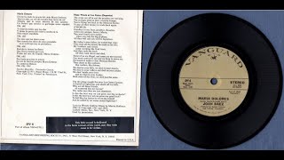 Joan Baez - "Maria Dolores" - 1971 - 7" 33&amp;1/3 RPM