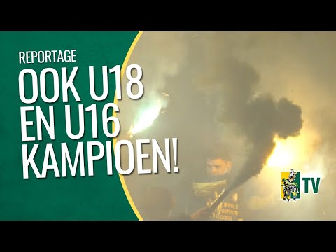 FORTUNA U18 KAMPIOEN na DOELPUNTRIJK DUEL & huldiging met FORTUNA U16! - Fortuna SC TV