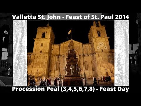 Purċissjoni (2014 - 3,4,5,6,7,8) - Valletta San Ġwann - Festa ta' San Pawl - 6 Qniepen / 28