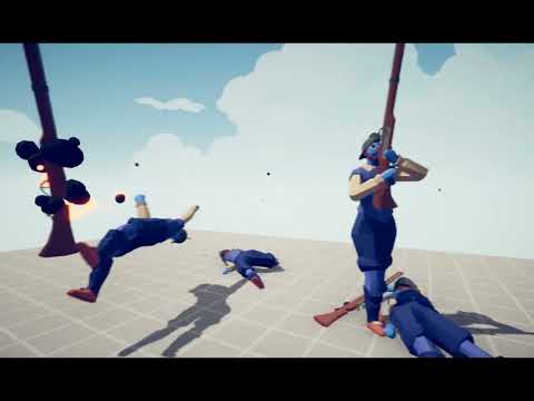 10 Musketeer Vs 10 Blunderbuss - Totally Accurate Battle Simulator - TABS