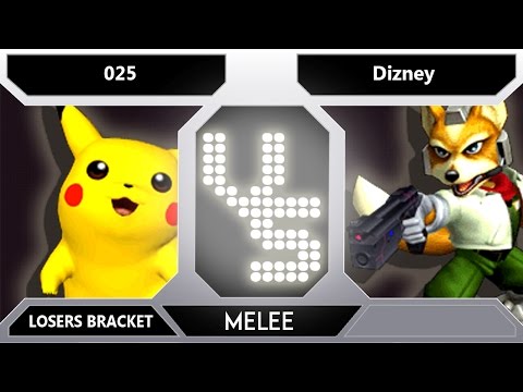 TMG Dustbowl - 025 (Pikachu) vs Dizney (Fox) - Melee Singles LR4