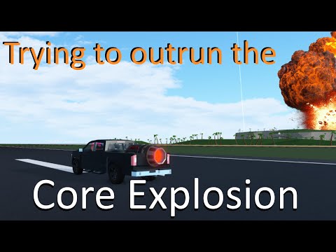 Trying to outrun the Core Explosion - Car Crushers 2