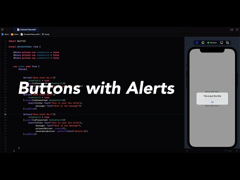 Buttons with Alerts | 1minSwiftUI