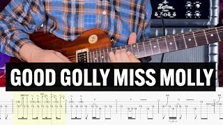 Good Golly Miss Molly Creedence Guitar Tab Cover Lesson Tutorial