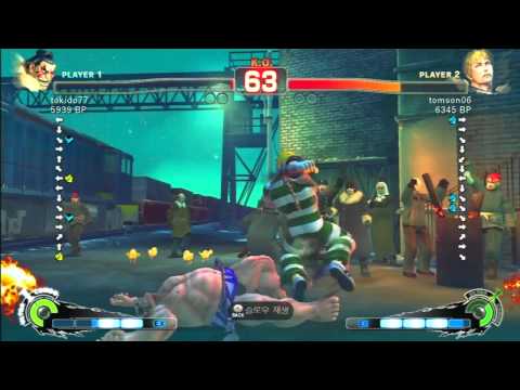 SSF4 Rank Match   tokido77 (HO)  vs  tomson06 (CD)