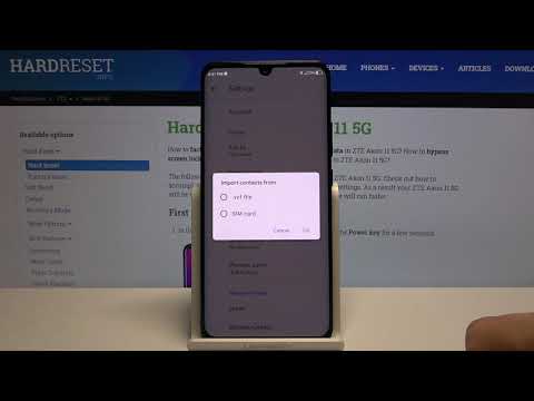 How to Copy All Contacts on ZTE Axon 11 –  Move Contacts