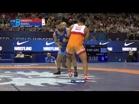 1/8 GR - 97 kg: H. HARDEEP (IND) v. L. KESIDIS (GRE)