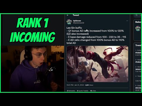 RANK 1 Incoming After THESE Lee Sin Buffs