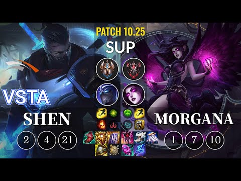 HLE Vsta Shen vs Morgana Sup - KR Patch 10.25