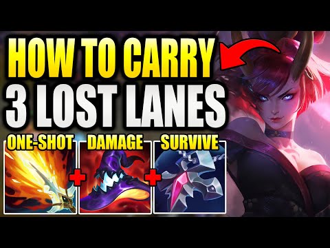 HOW TO PLAY EVELYNN JUNGLE & COMPLETELY CARRY 3 LOST LANES.