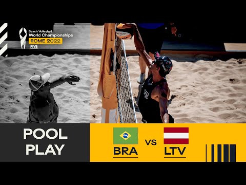 Andre/George 🇧🇷 vs. Samoilovs/Smedins 🇱🇻 - Pool Play Highlights Rome 2022 #BeachWorldChamps