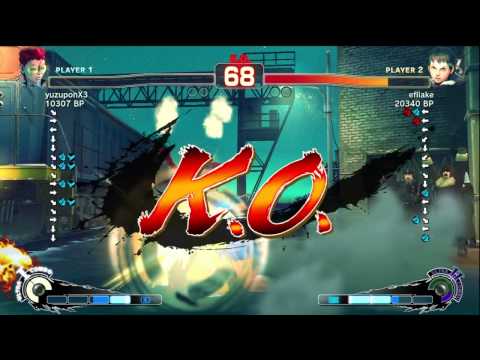 Uryo [Sakura] vs yuzuponX3 [Viper] SSF4 Japanese Online Ranked Matches - TRUE HIGH-DEF