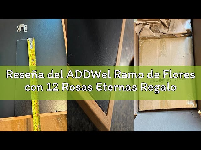 Vídeo relacionado con ADDWel Ramo de Flores con 12 Rosas Eternas Regalo para Día de la Madre y el Sant Jordi, Ramo de Rosa Eterna Natural Preservada, Regalos Originales para Mujer Novia Esposa o Mamá Cumpleaños Aniversario