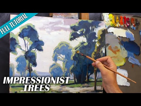 How to Paint Trees Like IMPRESSIONIST
