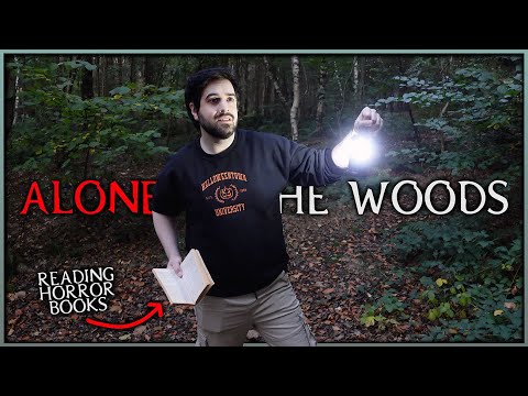 I Camp ALONE in the WOODS to Read Horror Books 🏕️😱