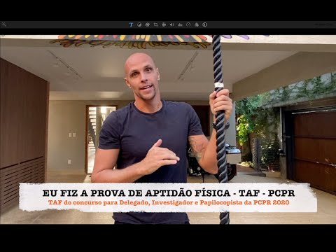 Fiz o TAF da PCPR - Prova de Aptidão Física do Concurso PC-PR