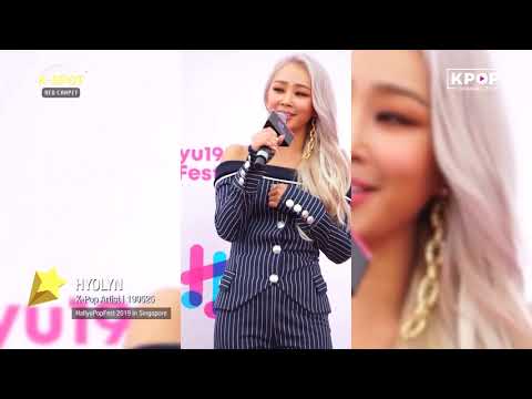 HYOLYN sings @ HallyuPopFest 2019 Red Carpet 190525