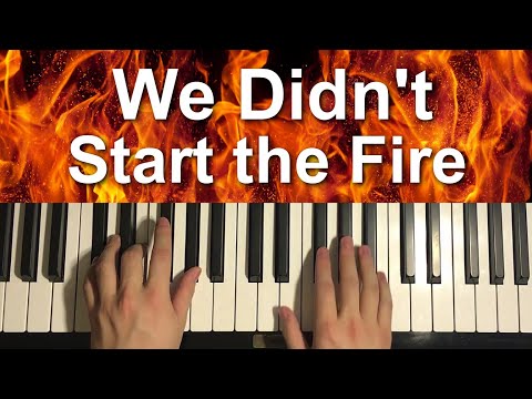 Fall Out Boy - We Didn't Start the Fire (Piano Tutorial Lesson)