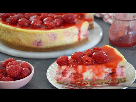Raspberry and Lemon Baked Cheeseecake
