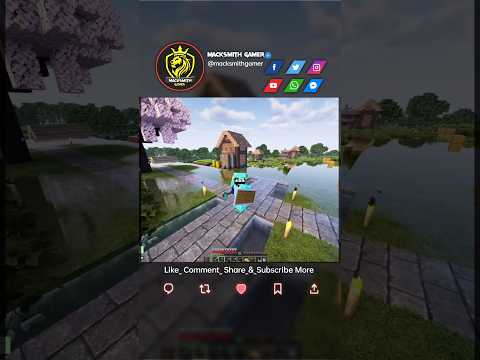 Minecraft, But It's 100% Realistic! #minecraft #gaming #shorts #shaders #funny